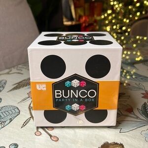 Bunco Party in a Box: University Games 2022 Dice, Bell, score cards 2-12 players